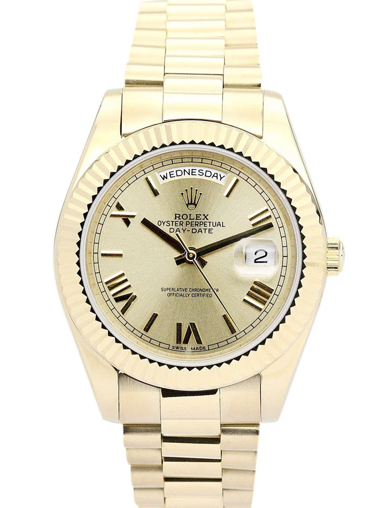Rolex Day-Date II 40mm Gold Dial 218238 - Bestter Watches