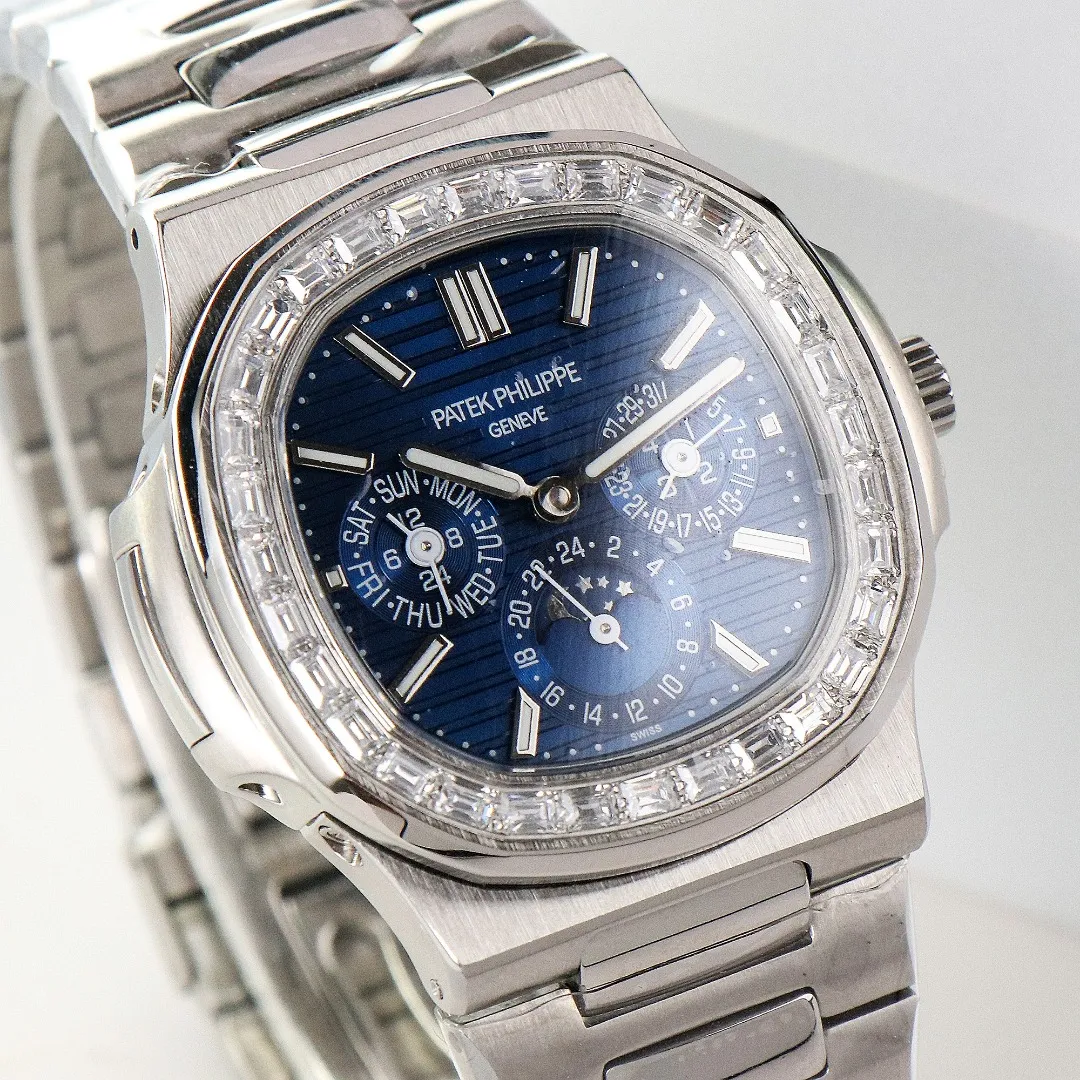 Patek Philippe Blue Nautilus Perpetual Watch - Bestter Watches