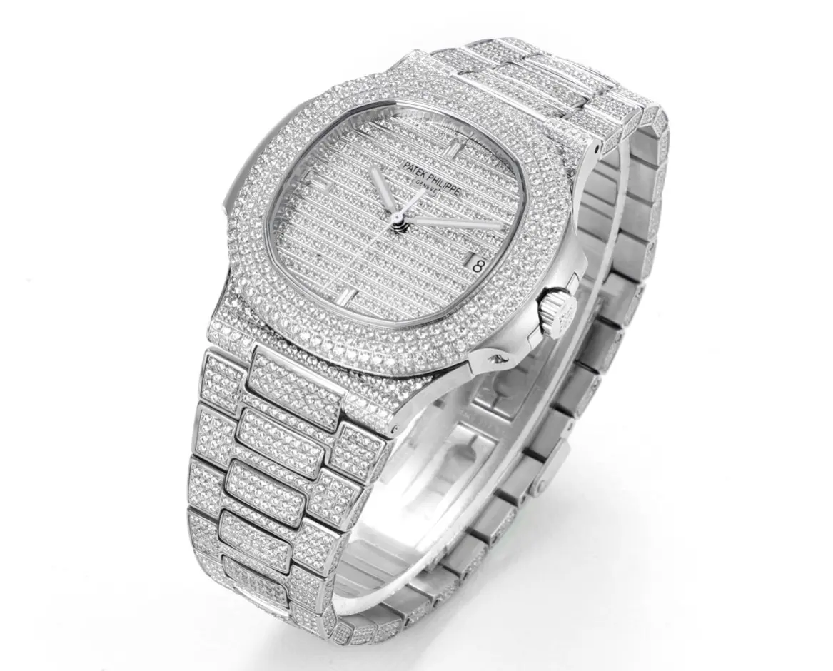 Patek Philippe Nautilus Full Star Watch, Platinum - Bestter Watches