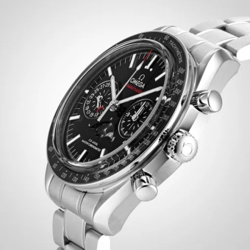 Omega Speedmaster Men Automatic Black Stainless Steel Watch O30430445201001 - Bestter Watches