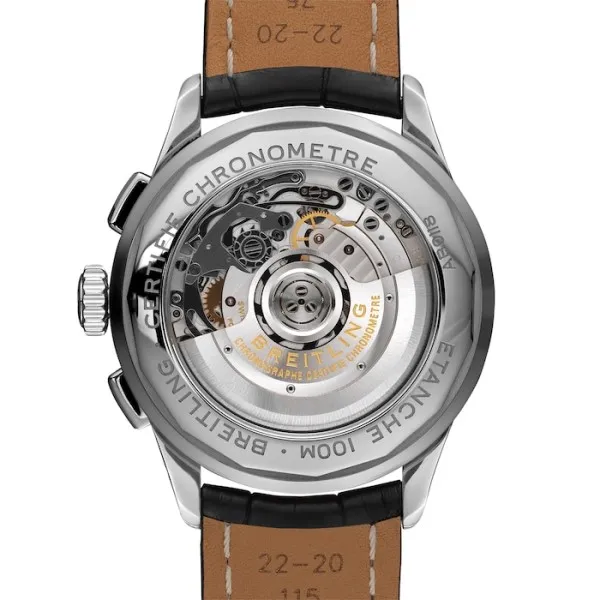 Breitling Premier Men Automatic Black Alligator Watch AB0118371B1P1 - Bestter Watches