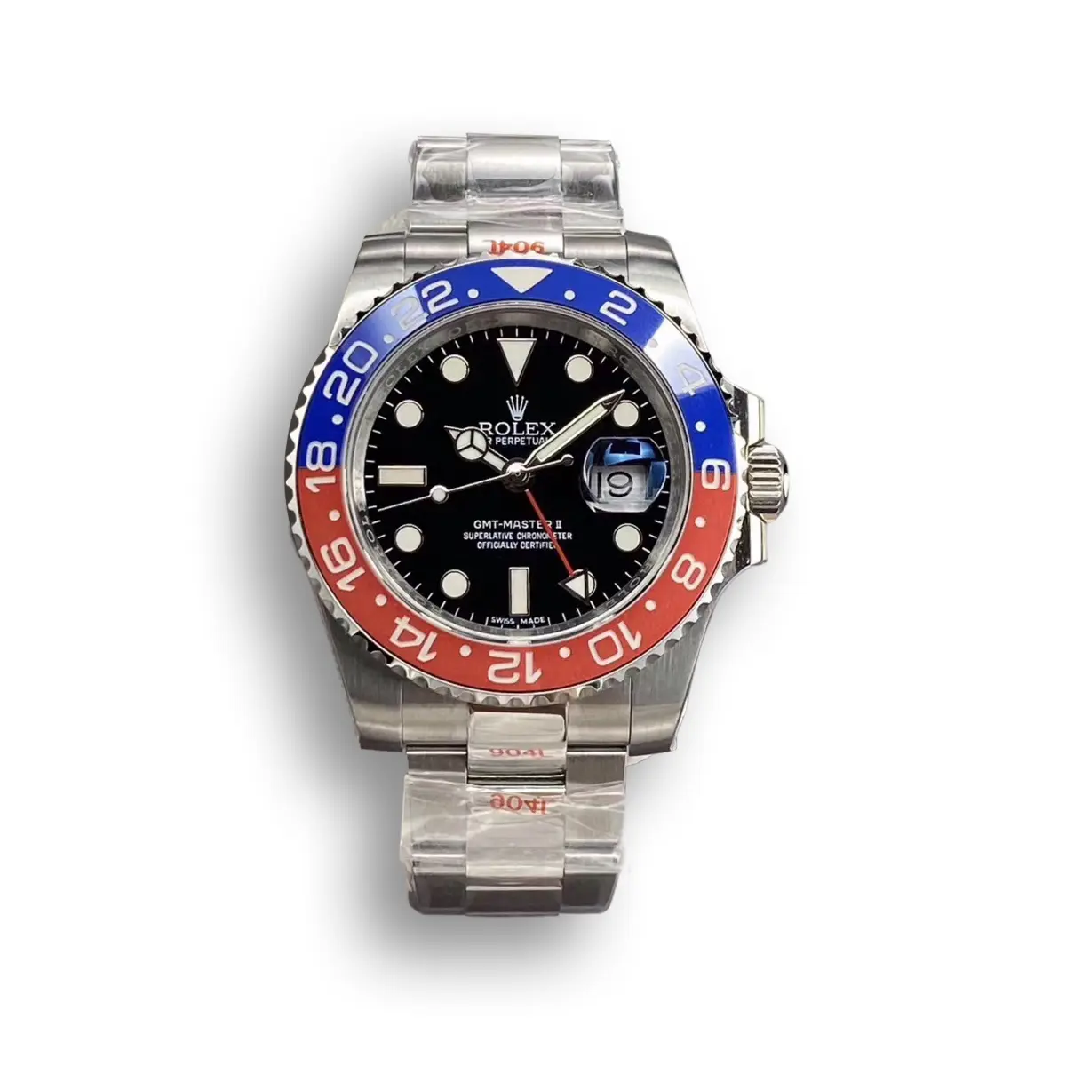 Superclone Rolex GMT-Master II 40mm 126710BLRO  Pepsi  Oyster - Bestter Watches