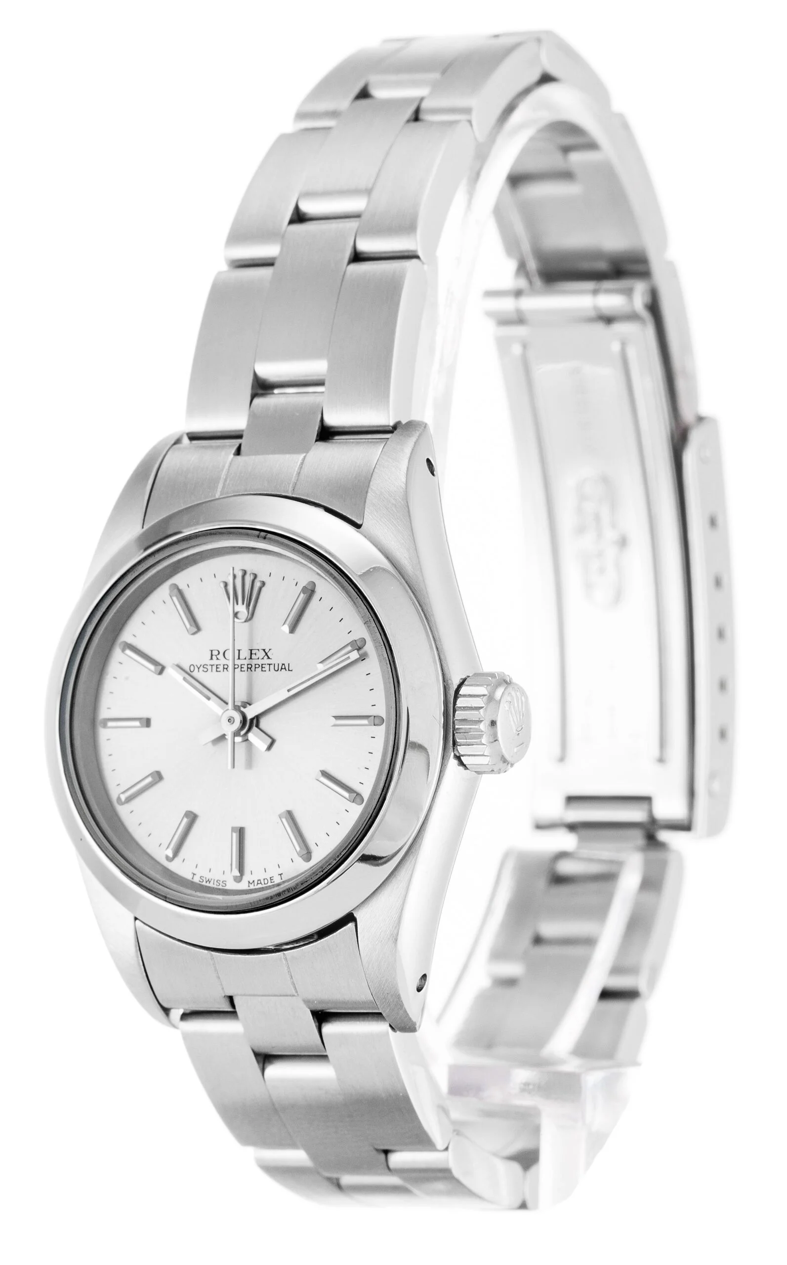 Rolex Oyster Perpetual Lady 26mm Silver Dial 67180 - Bestter Watches