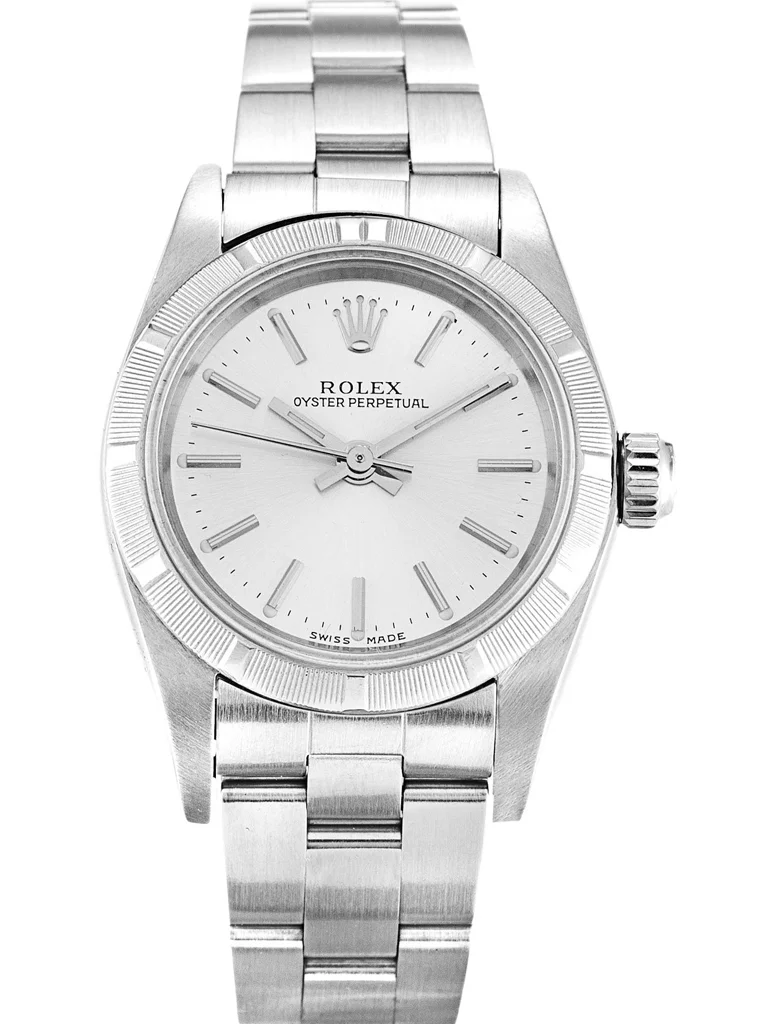Rolex Oyster Perpetual Lady 26mm Silver Dial 67230 - Bestter Watches