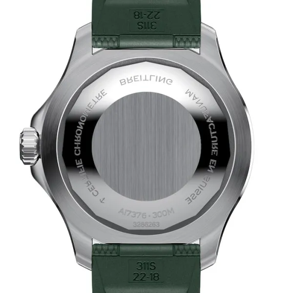 Breitling Superocean Men Automatic Green Rubber Watch A17376A31L1S1 - Bestter Watches