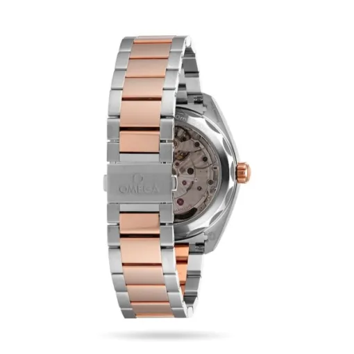 Omega Seamaster Aqua Terra Men Automatic Silver Stainless Steel   18ct Rose Gold Watch O22020412102001 - Bestter Watches