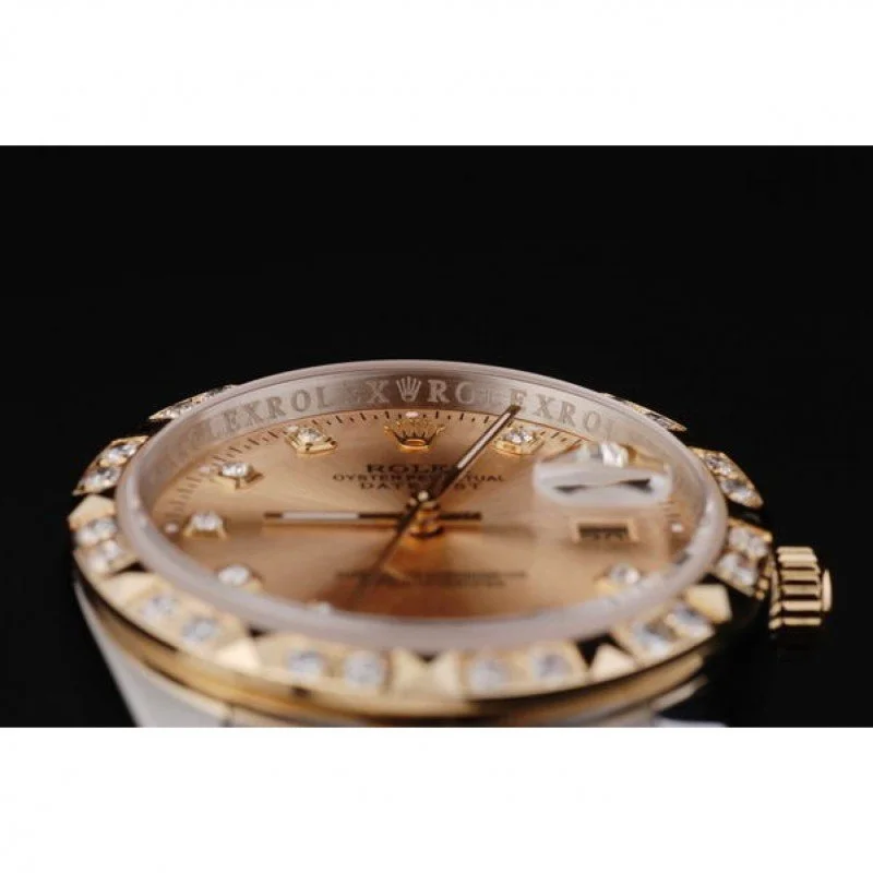 Superclone Rolex Datejust 36mm Gold Dial SRL41 - Bestter Watches