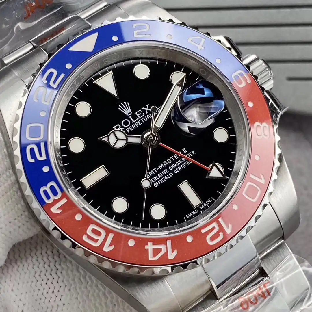 Superclone Rolex GMT-Master II 40mm 126710BLRO  Pepsi  Oyster - Bestter Watches