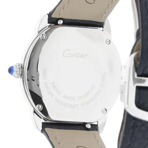 Cartier Ronde de Cartier Women Quartz Silver Leather Watch WSRN0019 - Bestter Watches