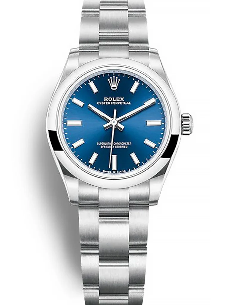 Rolex Oyster Perpetual Lady 31mm Blue Dial 277200 - Bestter Watches