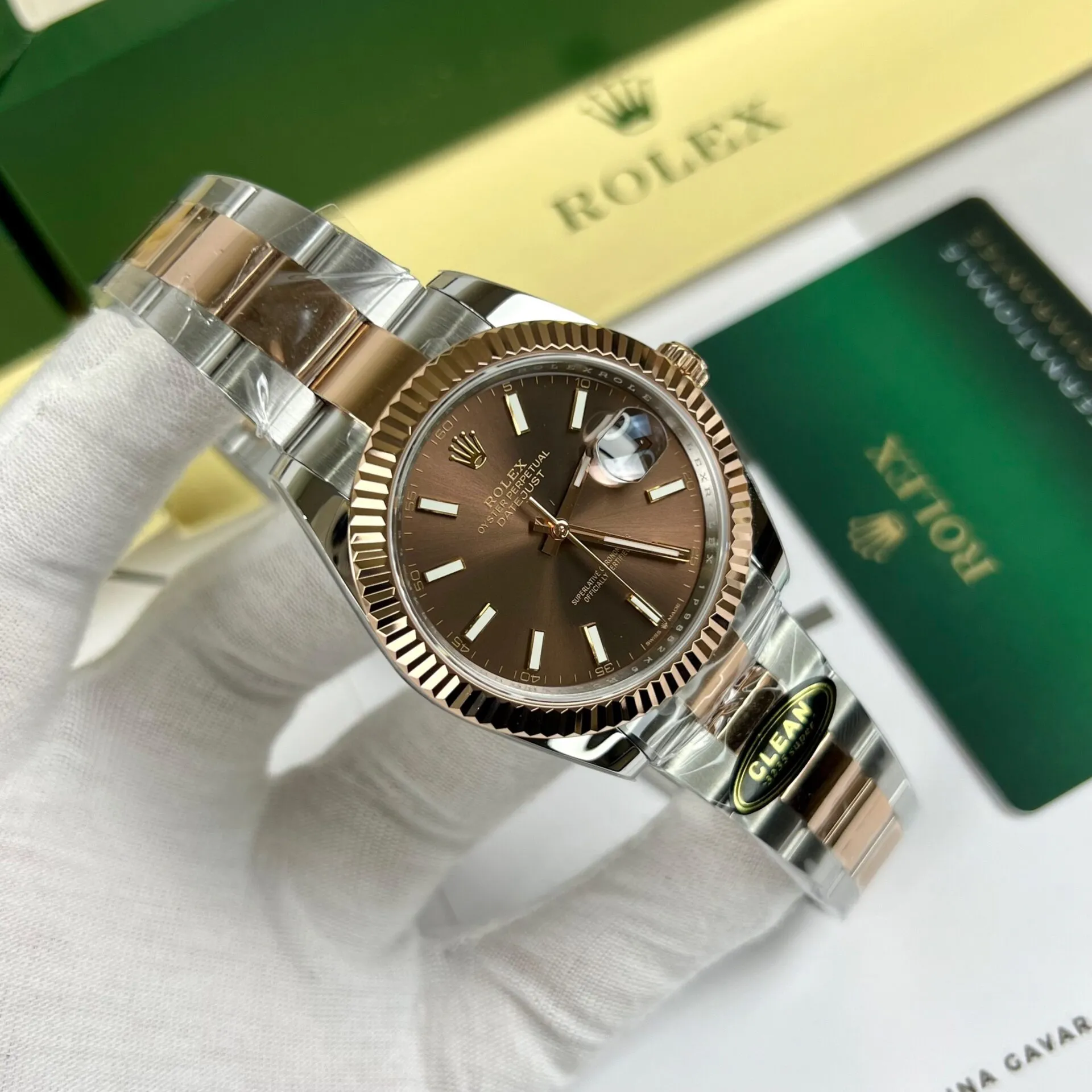 Superclone Rolex Datejust 41 mm Chocolate Dial 126331 Oyster - Bestter Watches