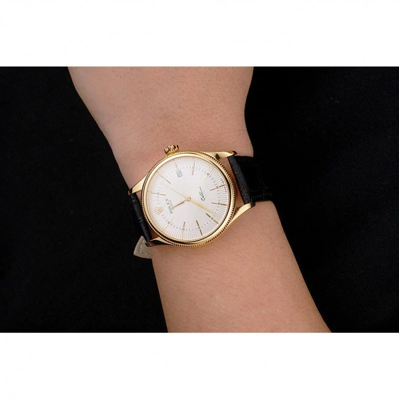 Superclone Rolex Cellini 38mm White Dial REP016791 - Bestter Watches