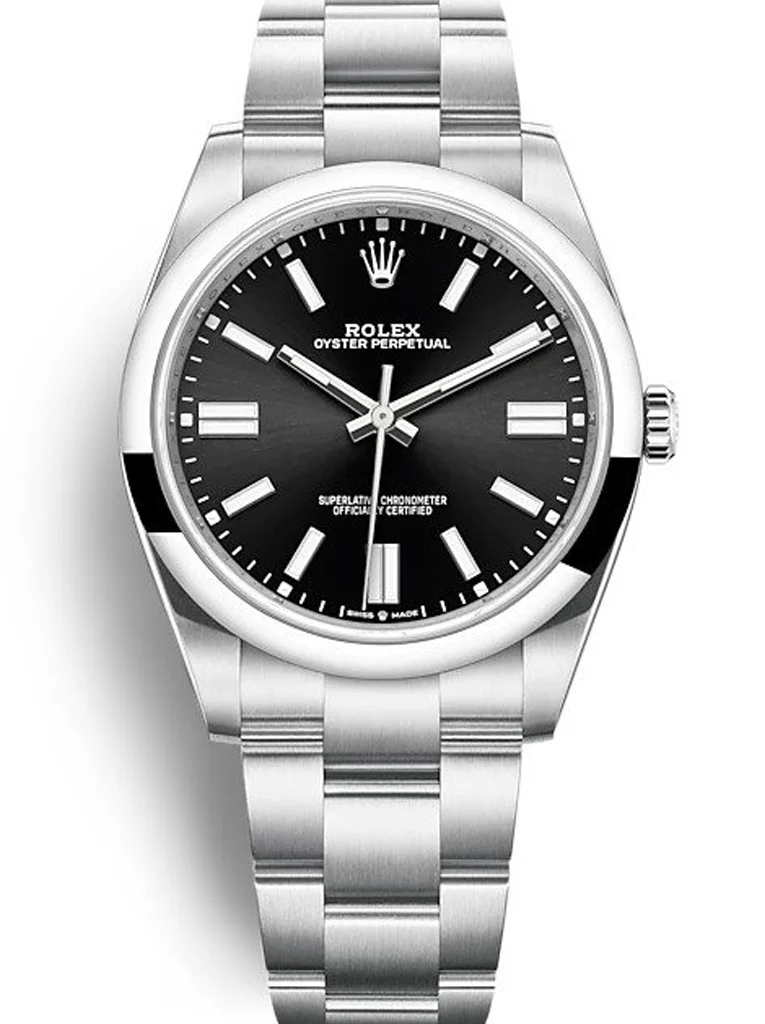 Rolex Oyster Perpetual Lady 34mm Black Dial 124200 - Bestter Watches