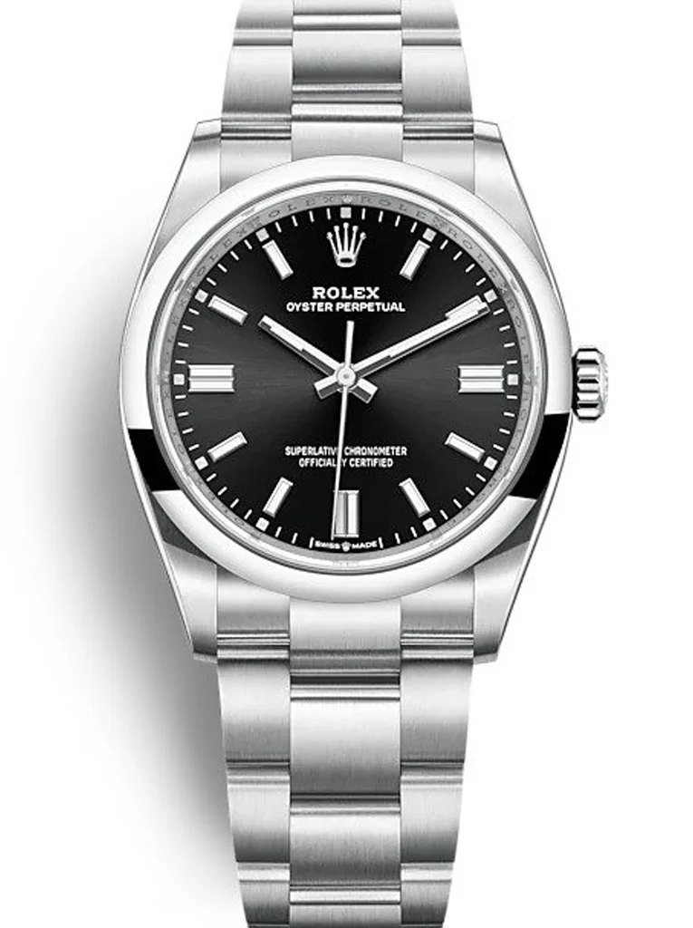 Rolex Oyster Perpetual Lady 36mm Black Dial 126000 - Bestter Watches