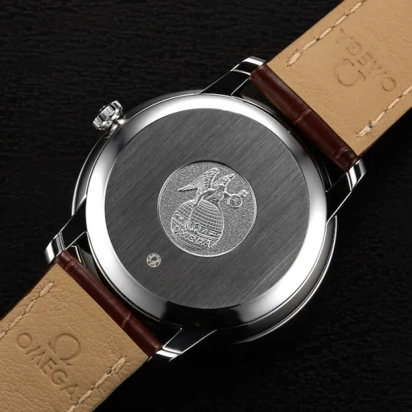 Omega De Ville Men Automatic Silver Leather Watch O42413402002002 - Bestter Watches