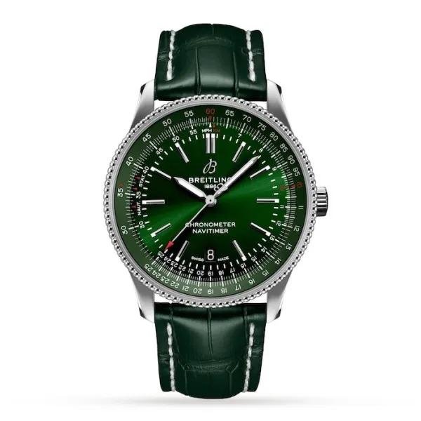 Breitling Navitimer Men Automatic Green Alligator Watch A17326361L1P2 - Bestter Watches