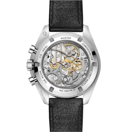 Omega Speedmaster Men Automatic Black Leather Watch O31032425001002 - Bestter Watches