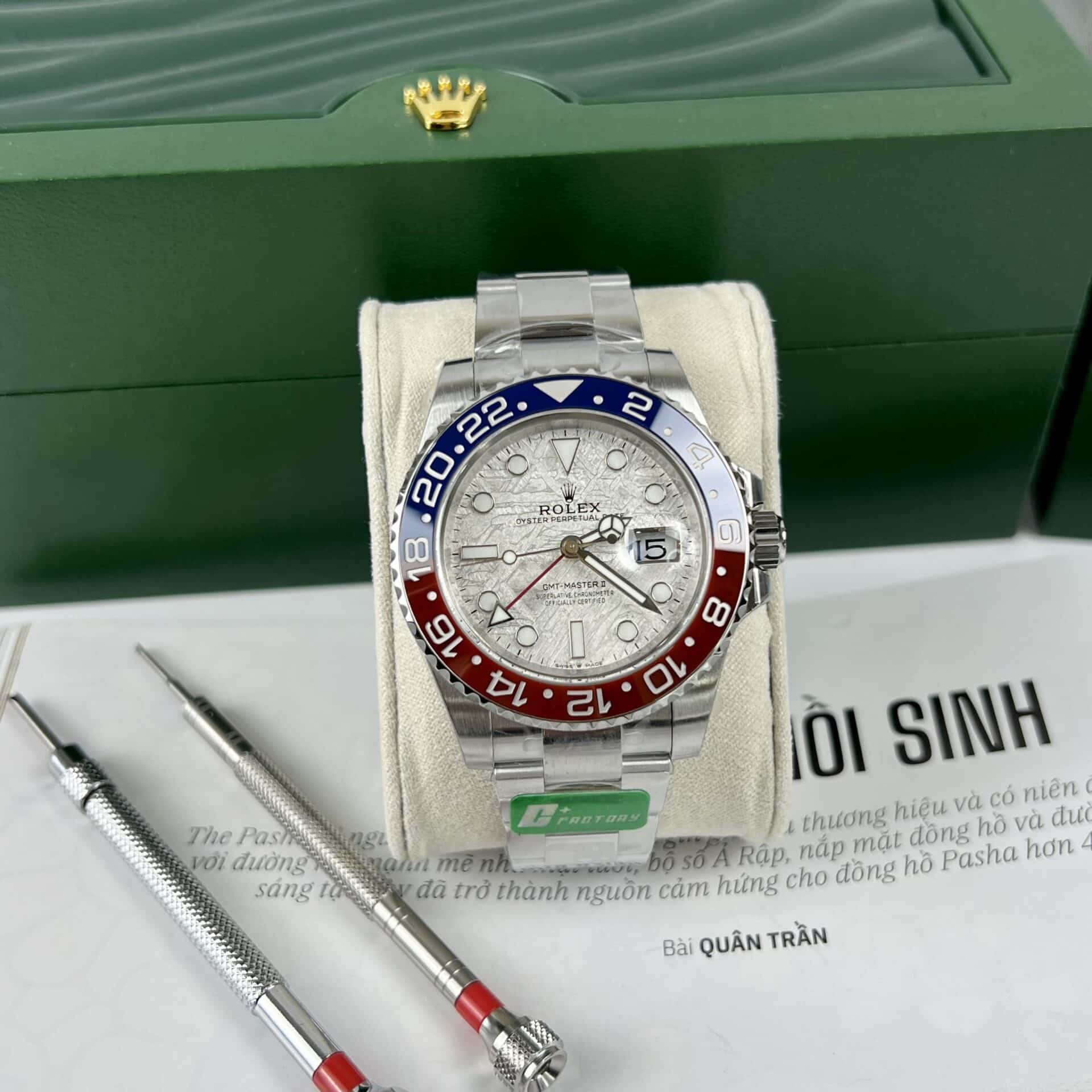 Superclone Rolex GMT-Master II Meteorite Dial 126719BLRO  Superman  Oyster - Bestter Watches