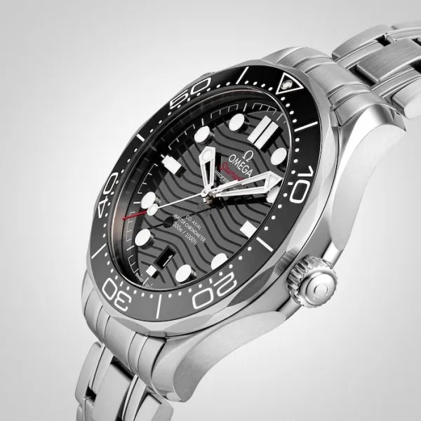 Omega Seamaster Men Automatic Black Stainless Steel Watch O21030422001001 - Bestter Watches