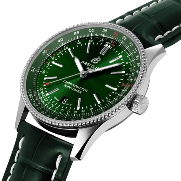 Breitling Navitimer Men Automatic Green Alligator Watch A17326361L1P2 - Bestter Watches
