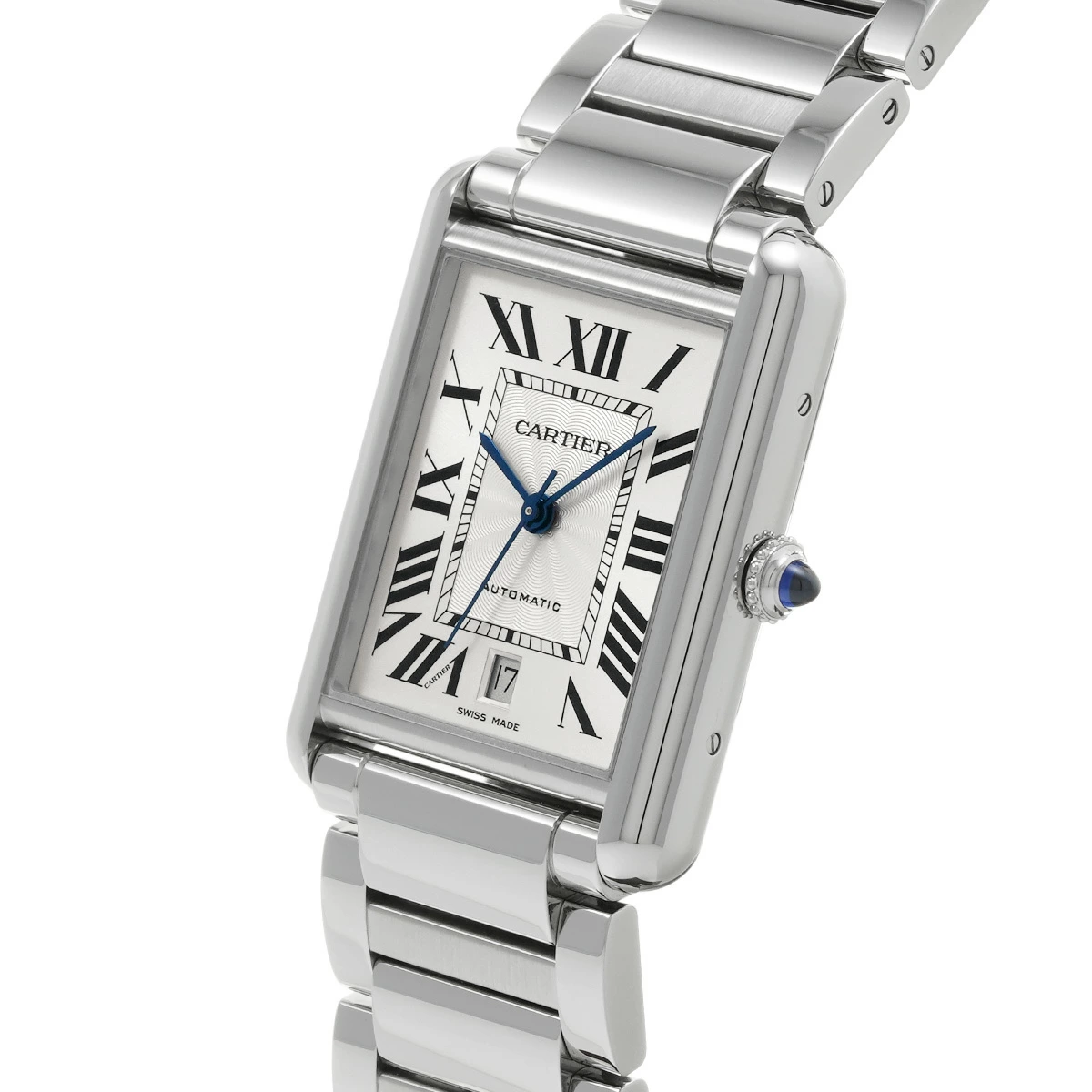 Cartier Tank Must Men Automatic Silver Stainless Steel Watch WSTA0053 - Bestter Watches