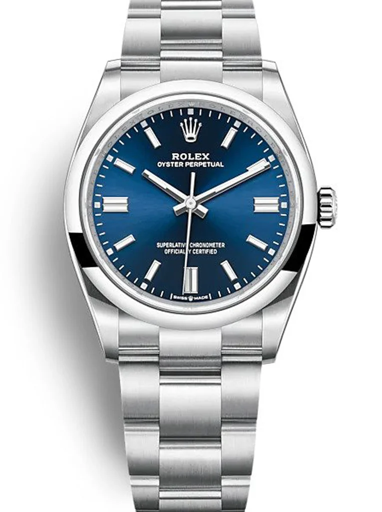 Rolex Oyster Perpetual Lady 36mm Blue Dial 126000 - Bestter Watches