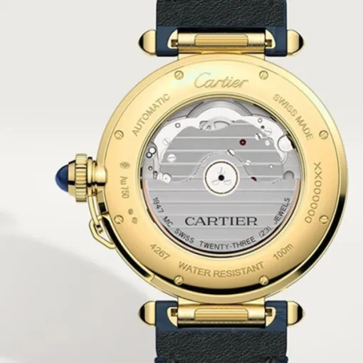 Cartier Pasha de Cartier Men Automatic Silver Alligator Watch WGPA0007 - Bestter Watches