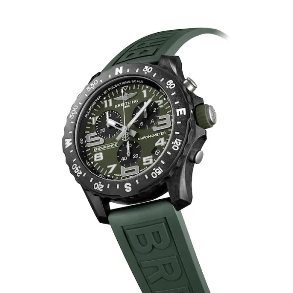 Breitling Endurance Pro Men Quartz Green Rubber Watch X823106B1L1S1 - Bestter Watches