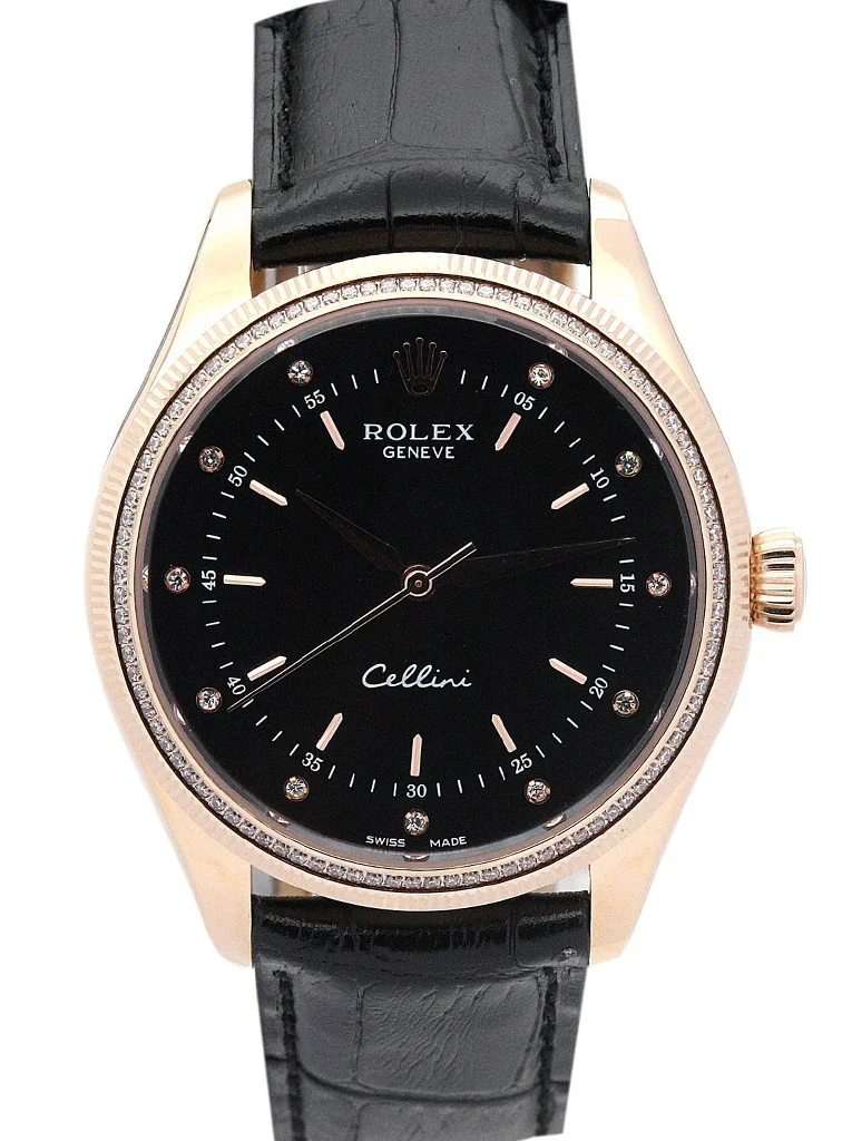 Rolex Cellini 39.5mm Black Dial 5310-2 - Bestter Watches