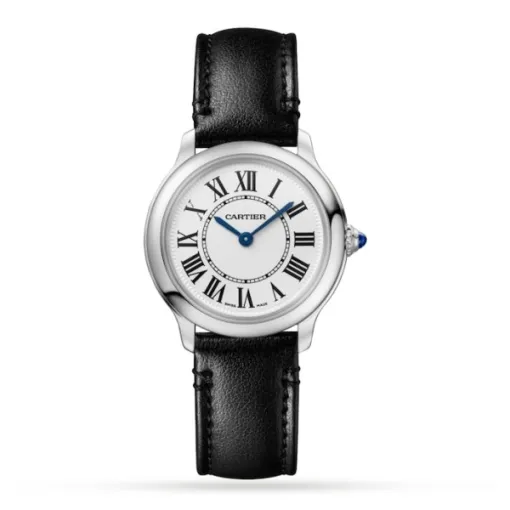 Cartier Ronde Must Women Quartz Silver Calf Watch WSRN0030 - Bestter Watches