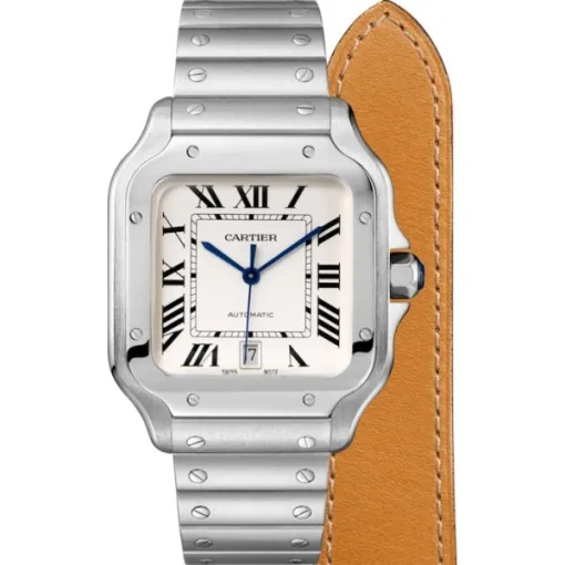 Cartier Santos de Cartier Men Automatic Silver Stainless Steel Watch WSSA0018 - Bestter Watches