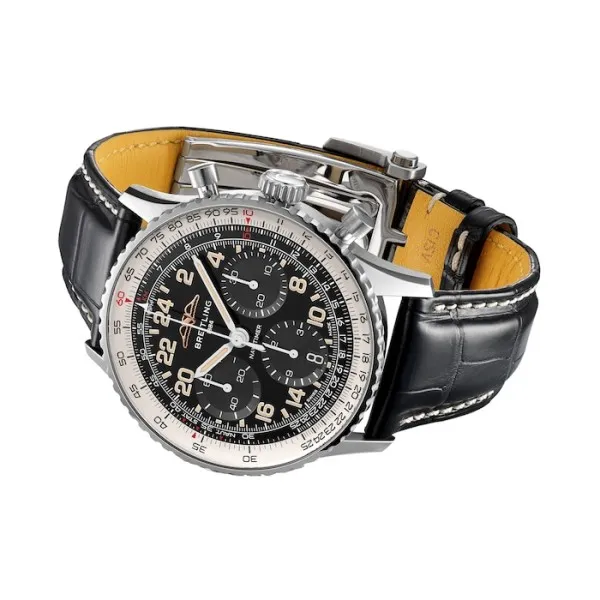 Breitling Navitimer Men Automatic Black Crocodile Watch PB02301A1B1P1 - Bestter Watches