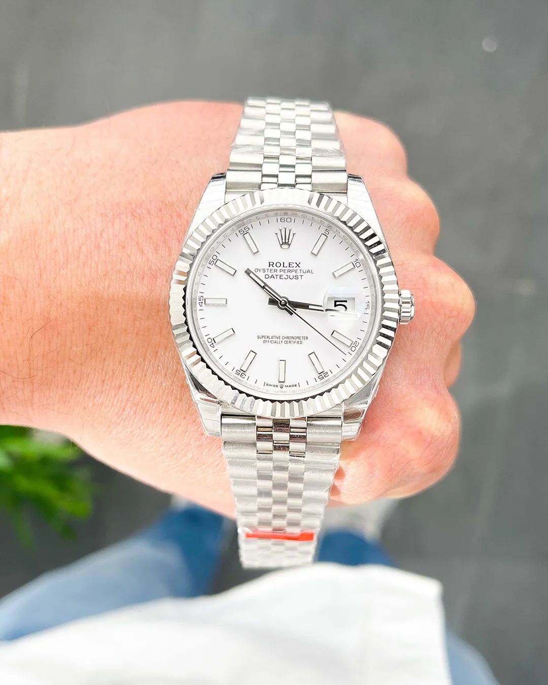 Rolex Datejust 41mm White Dial 126334 Jubilee Flutted - Bestter Watches