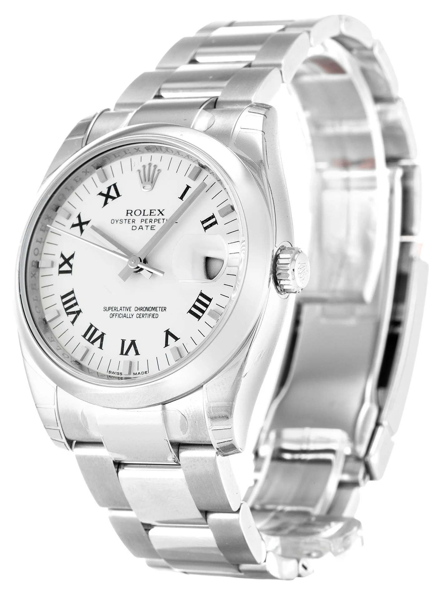 Rolex Oyster Perpetual Date 34mm White Dial 115200 - Bestter Watches