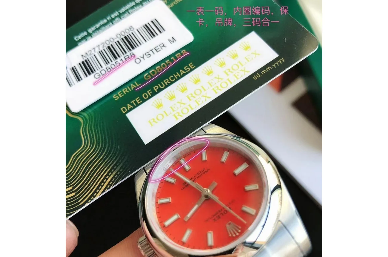Couple Watches Rolex Oyster Perpetual 31/41mm SS/SS Red/Stk - Bestter Watches