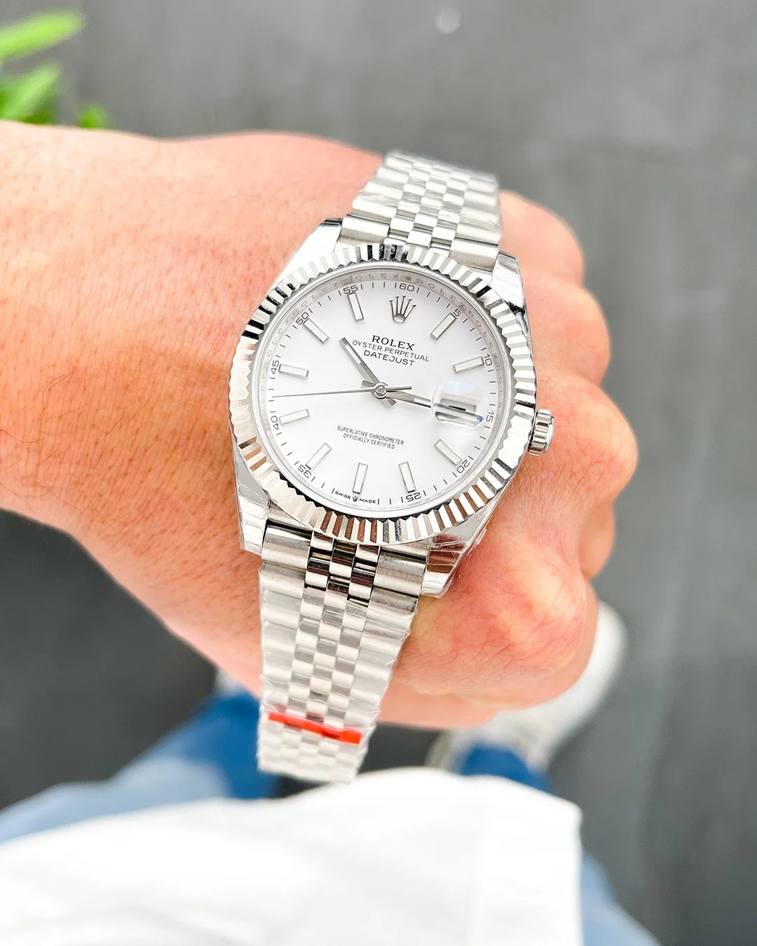 Rolex Datejust 41mm White Dial 126334 Jubilee Flutted - Bestter Watches