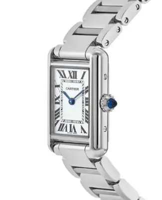 Cartier Tank Must 34 mm Women Quartz Silver Stainless Steel Watch WSTA0052 - Bestter Watches