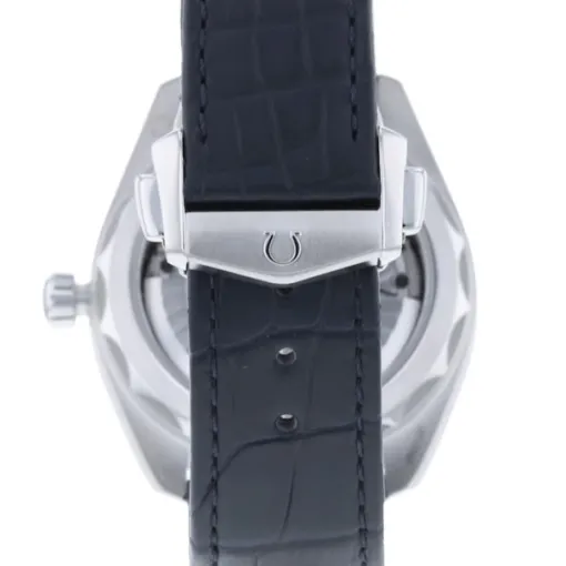 Omega Seamaster Aqua Terra Men Automatic Blue Leather Watch O22013412103001 - Bestter Watches