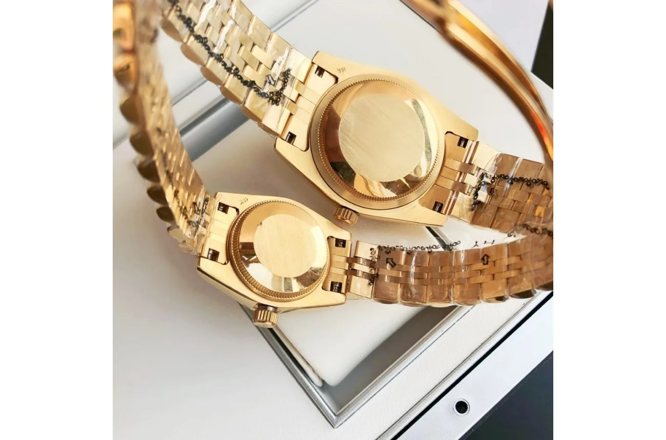Couple Watches Rolex Datejust 36/28mm RG/RG Jub Gold/Dial - Bestter Watches