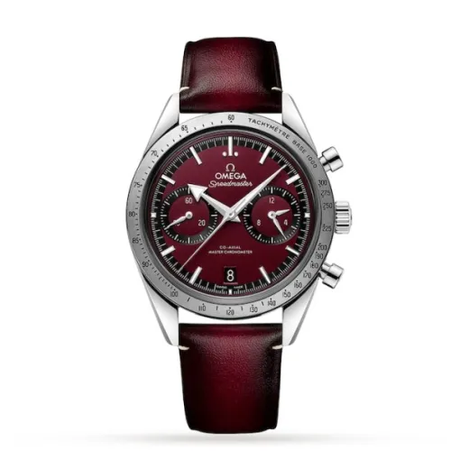 Omega Speedmaster Men Automatic Red Leather Watch O33212415111001 - Bestter Watches
