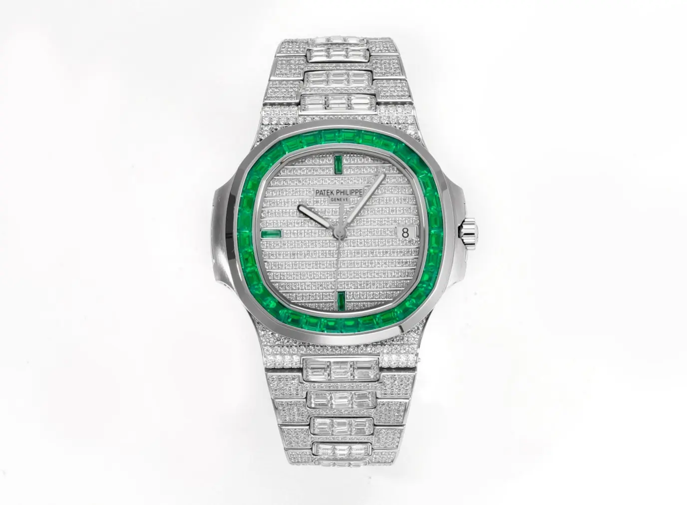 Patek Philippe Nautilus Platinum Green Watch - Bestter Watches