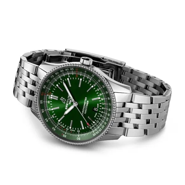 Breitling Navitimer Men Automatic Green Stainless Steel Watch A17326361L1A1 - Bestter Watches