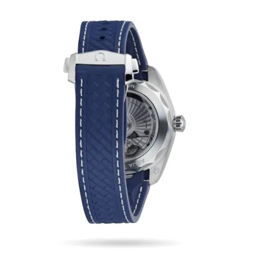 Omega Seamaster Aqua Terra Men Automatic Blue Rubber Watch O22012382003001 - Bestter Watches