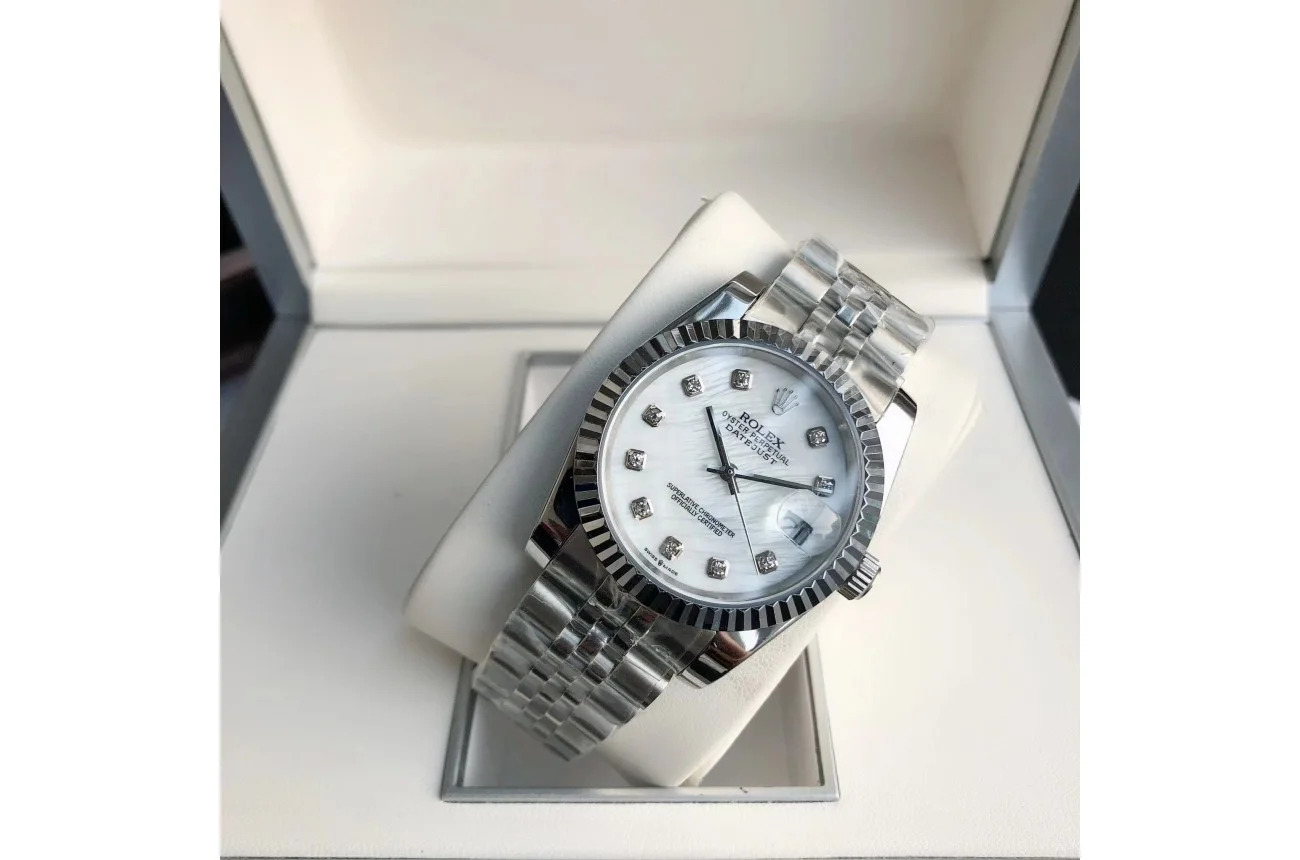 Couple Watches Rolex Datejust 36/28mm SS/SS Jub White/Dial - Bestter Watches