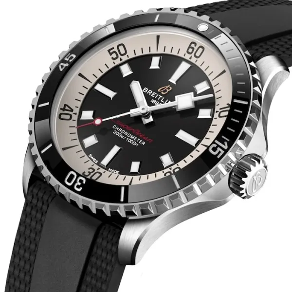 Breitling Superocean Men Automatic Black Rubber Watch A17375211B1S1 - Bestter Watches