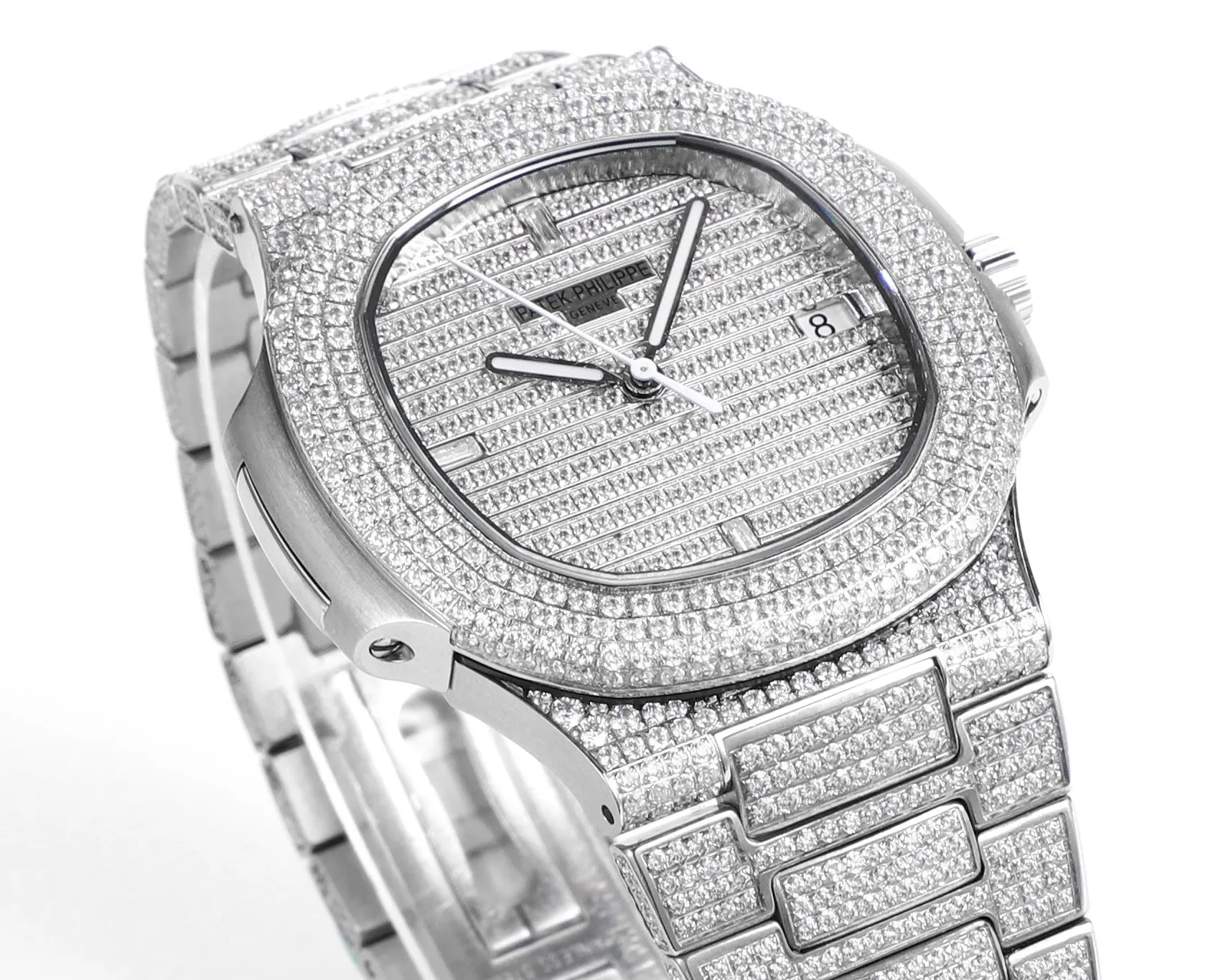Patek Philippe Nautilus Full Star Watch, Platinum - Bestter Watches