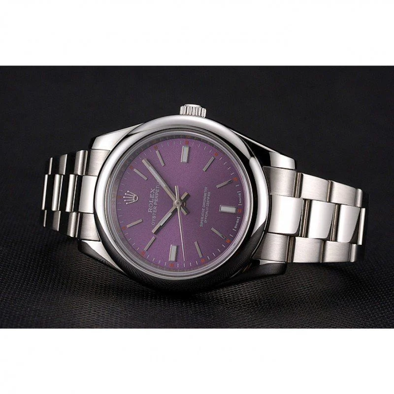 Rolex Oyster Perpetual Date 41mm Purple Dial REP016834 - Bestter Watches