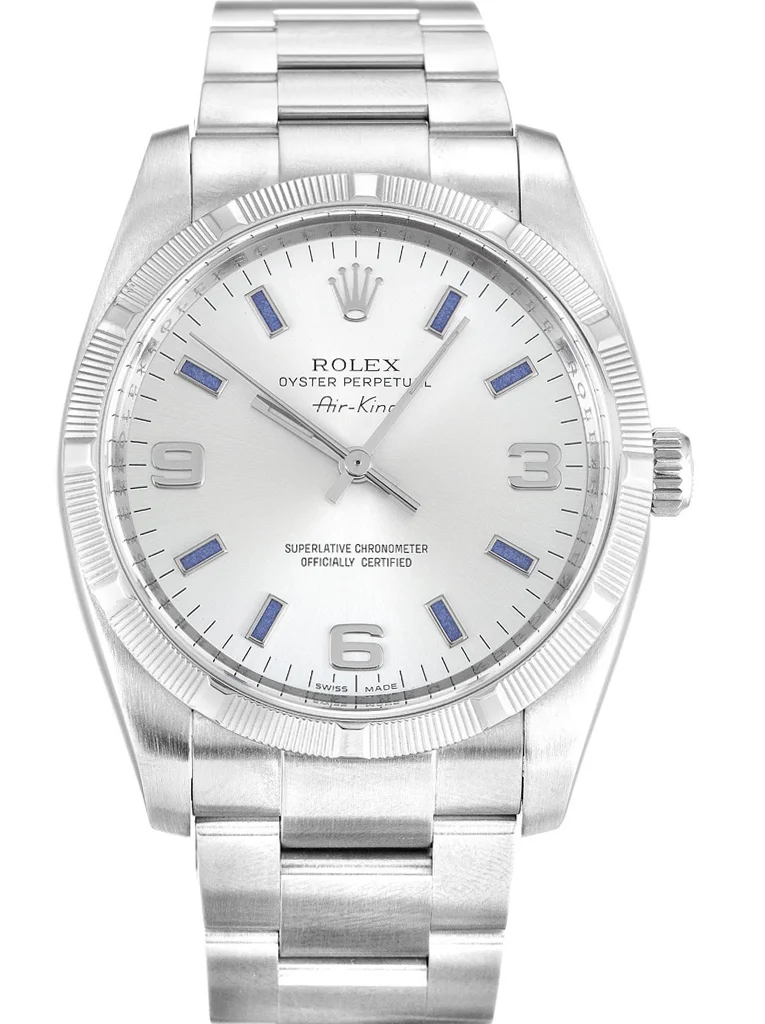 Rolex Air-King 34mm Silver Dial 114210-2 - Bestter Watches