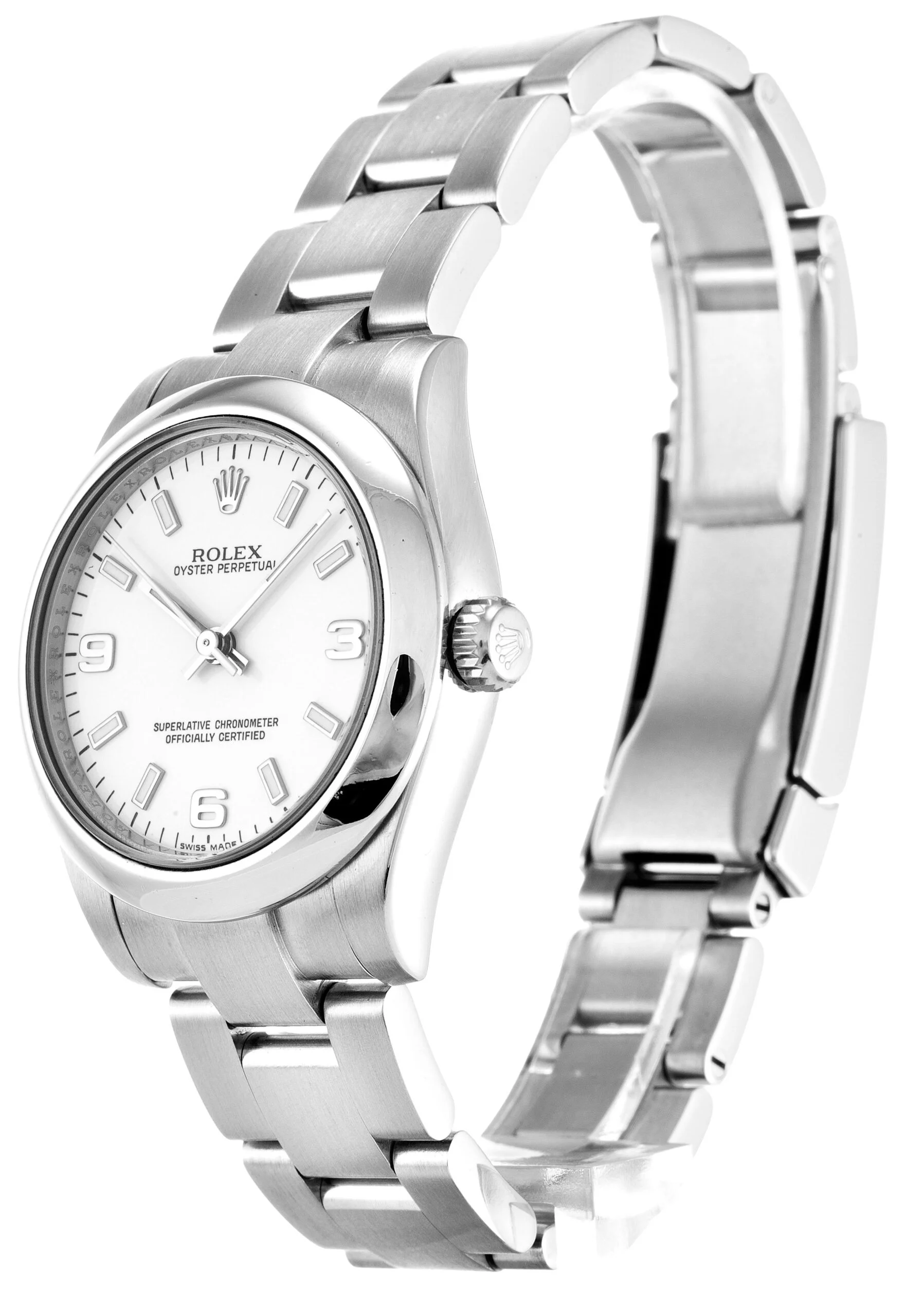 Rolex Oyster Perpetual Lady 31mm White Dial 177200-2 - Bestter Watches