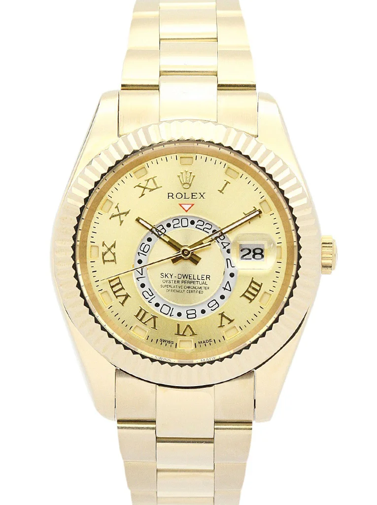 Rolex Sky-Dweller 42mm Champagne Dial 326938 - Bestter Watches